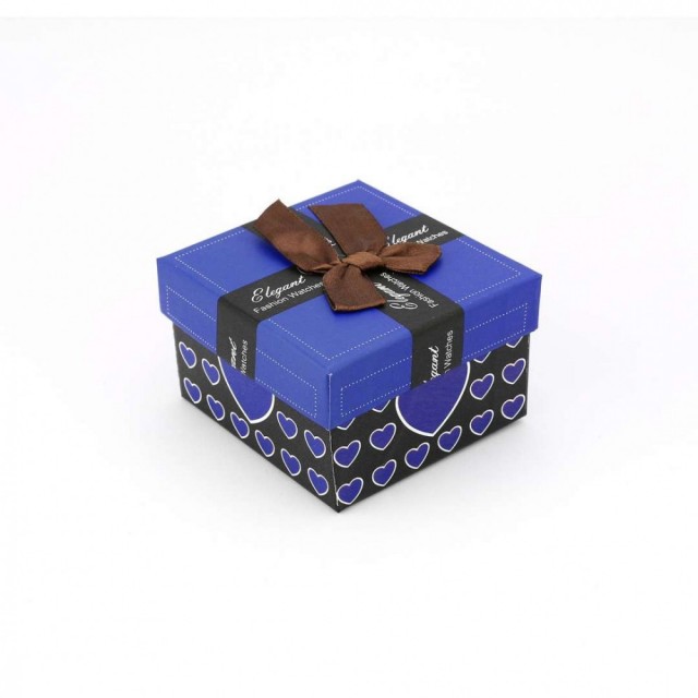 Darilna škatlica za uro ali nakit, modra