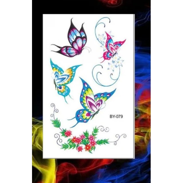 Komplet pisanih tatujev metulji BY-079 