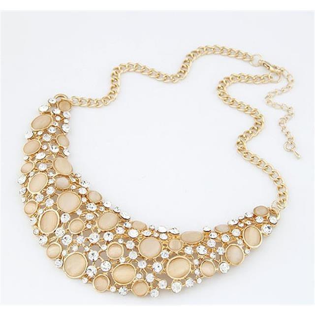 Ogrlica zlata s perlicami Lina