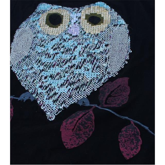 Majica potisk sove črna