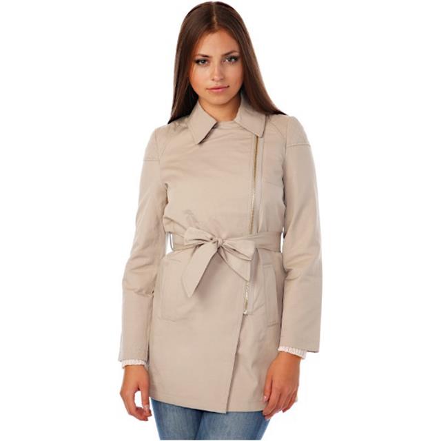 Plašč bež modni ženski