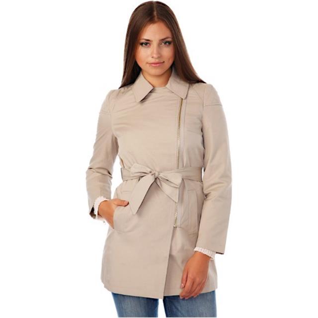 Plašč bež modni ženski