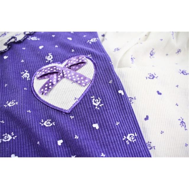 Pižama mehka dvodelna vijolična