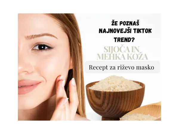 Že poznaš najnovejši TikTok trend? Vsi uporabljajo riževo masko za obraz.