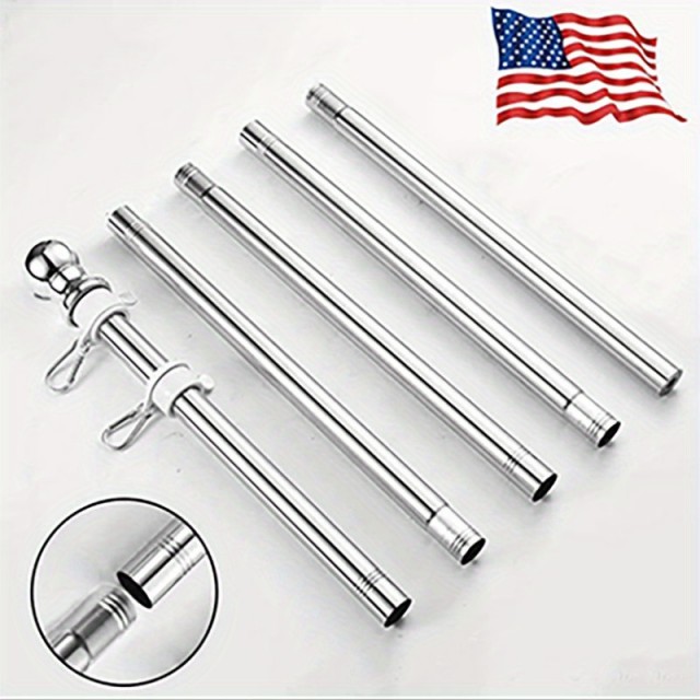 Zastavni drog iz nerjavečega jekla (183 cm) 