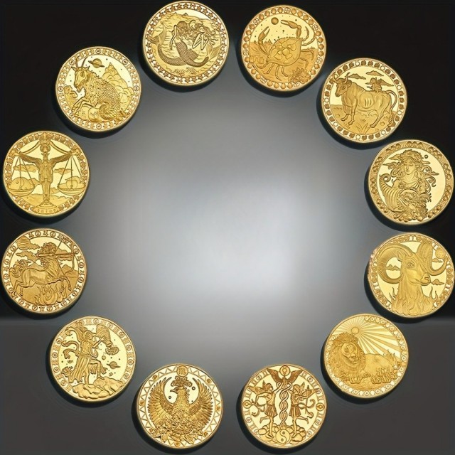 Spominski kovanec z astrološkimi znamenji