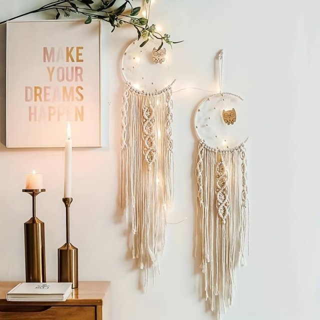 Boemski lovilec sanj s sovo