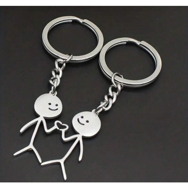 Komplet 2 obeskov za ključe za pare