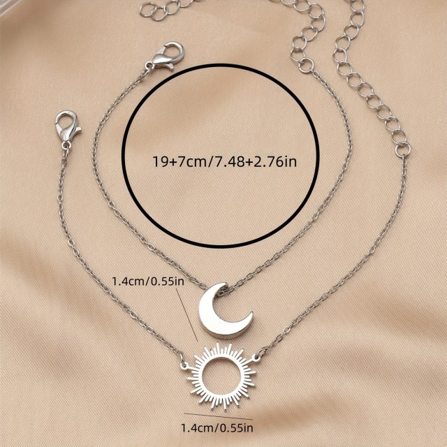 2 delni komplet zapestnic sonce luna