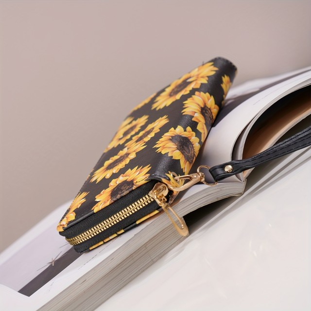 Prelepa ženska denarnica s potiskom sončnic