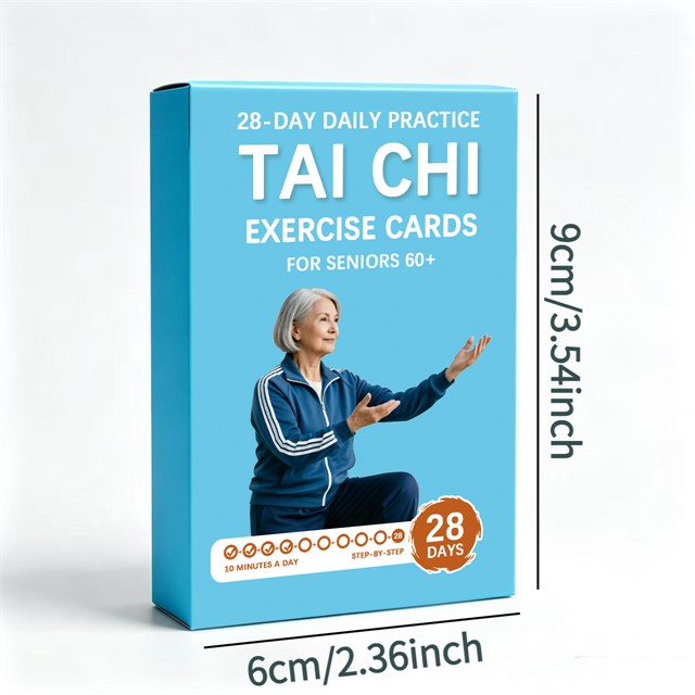54 kartic Tai Chi za starejše 60+ – 28-dnevni program vadbe