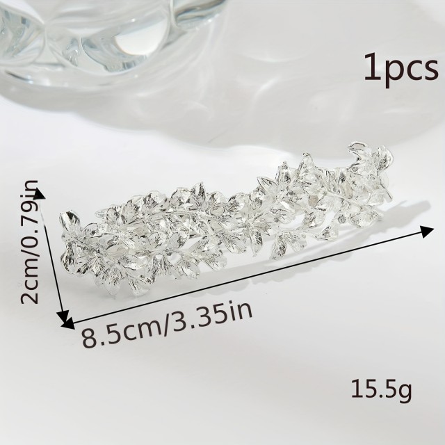 Ženska sponka za lase v srebrni barvi 