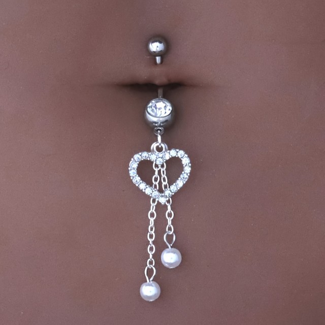 Piercing za popek z daljšo pentljico