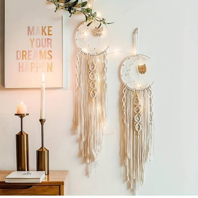 Boemski lovilec sanj s sovo