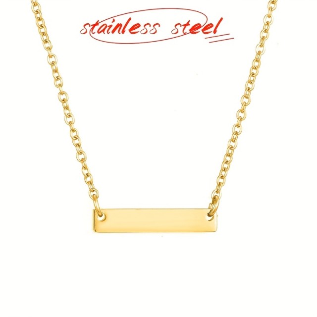 Personalizirana verižica s podolgovato ploščico in gravuro po želji