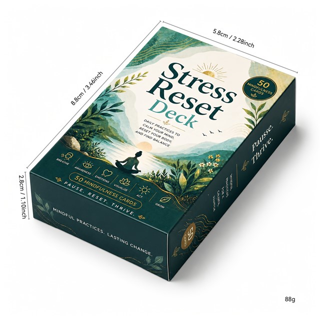 Karte za zmanjševanje stresa in čuječnost – 50 kart