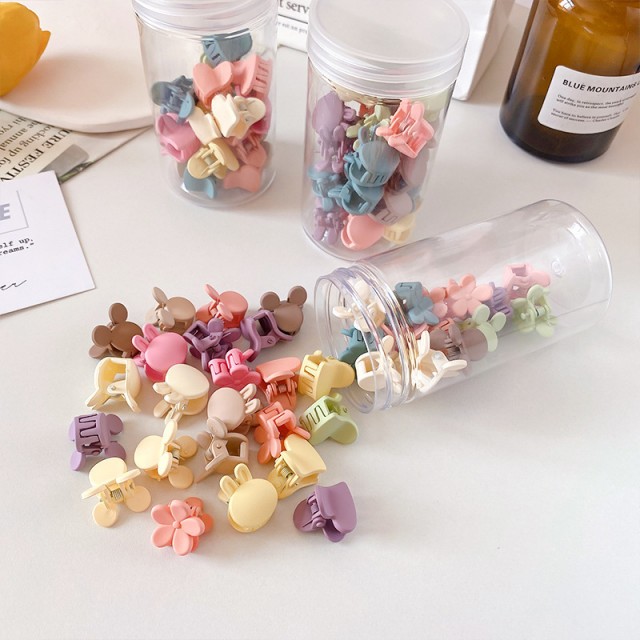 Komplet 100 mini sponkic za lase pisane