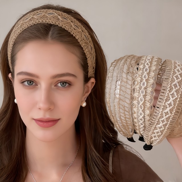 Komplet 4 elegantnih obročev za lase v boho stilu