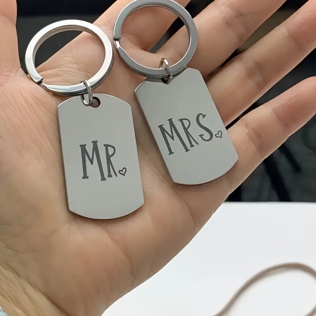 Komplet dveh obeskov za ključe za par 