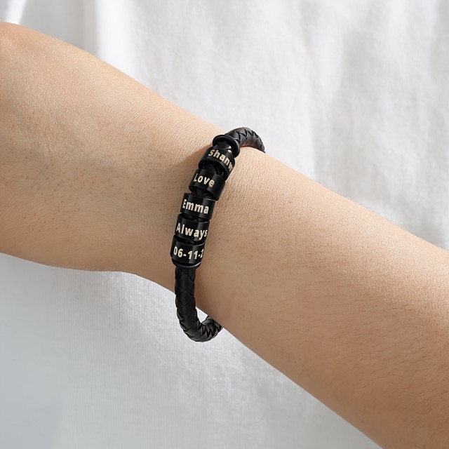 Moška personalizirana zapestnica z možnostjo do 5 gravur