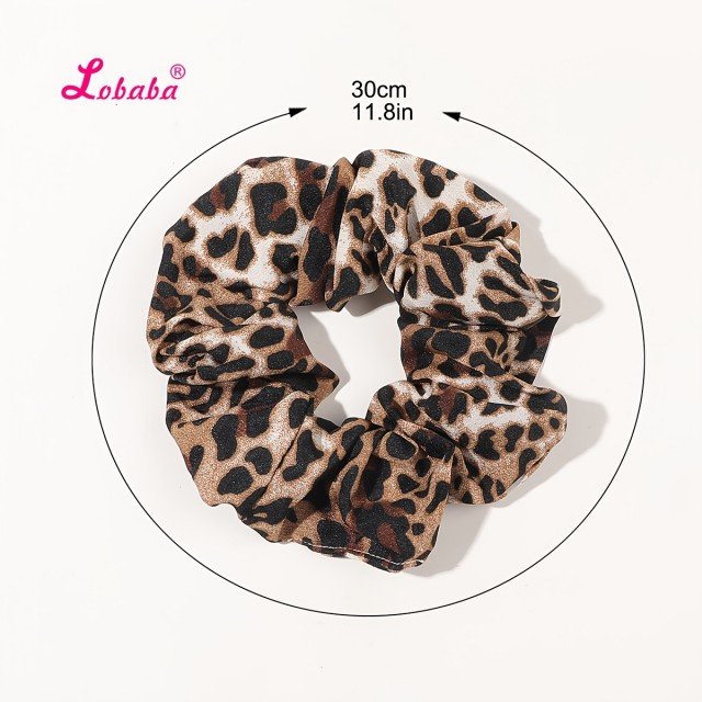 Komplet 3 elastik za lase z leopardjim vzorcem