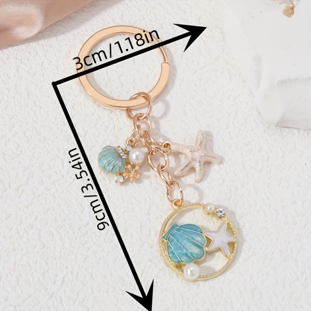 Prisrčen obesek za ključe z morskim motivom