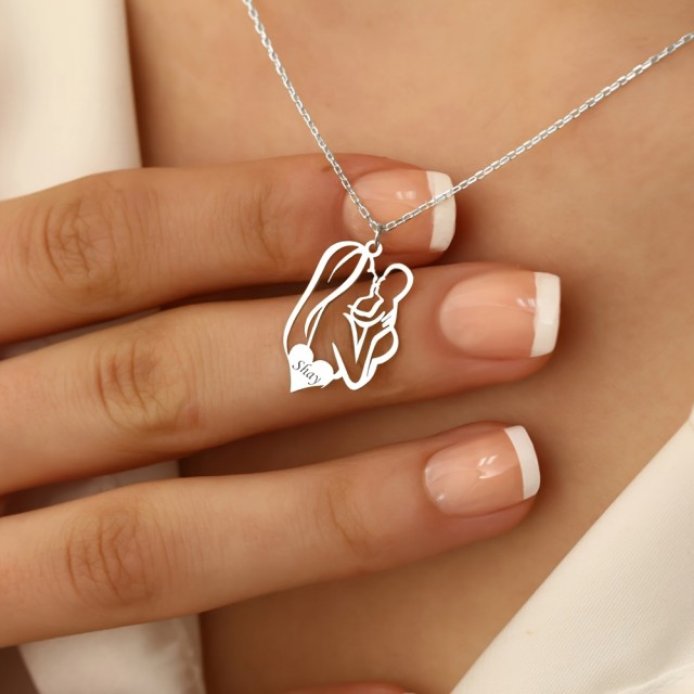 Personalizirana ogrlica za mamo z gravuro po vaši želji