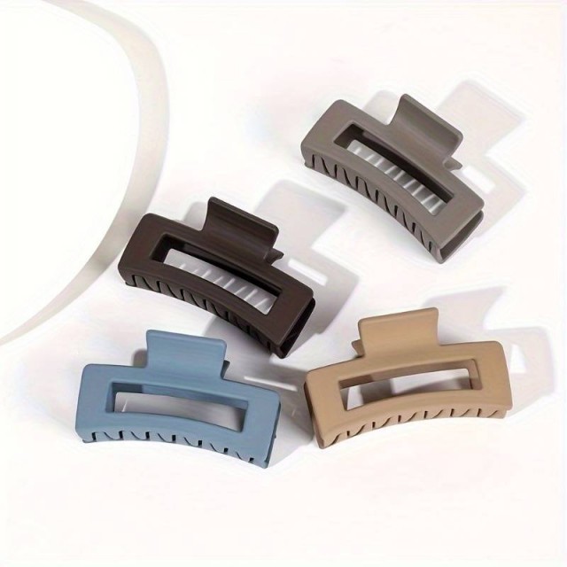 4 vintage sponke za lase v preprostem slogu, miks barve