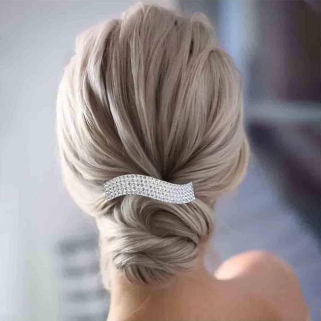 Elegantna lasna sponka z okrasnimi kamni 