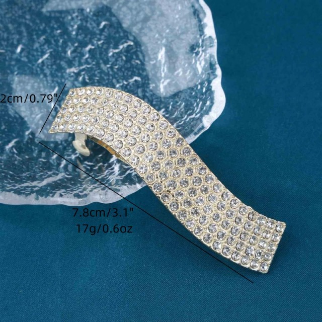 Elegantna lasna sponka z okrasnimi kamni 