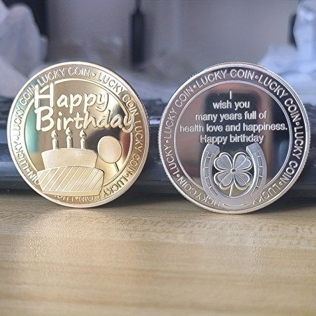 Spominski kovanec za ROJSTNI DAN 2 barvi