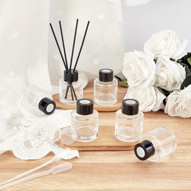 Steklenička za difuzor 50 ml z aluminijastim pokrovčkom