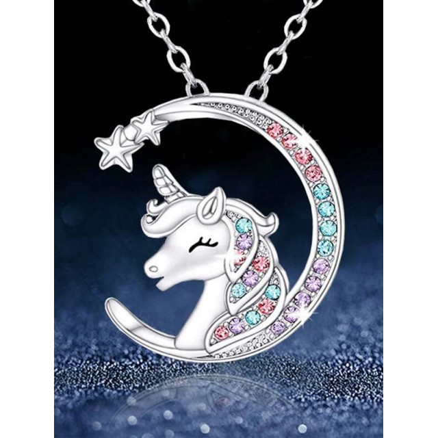 Otroška ogrlica samorog na luni