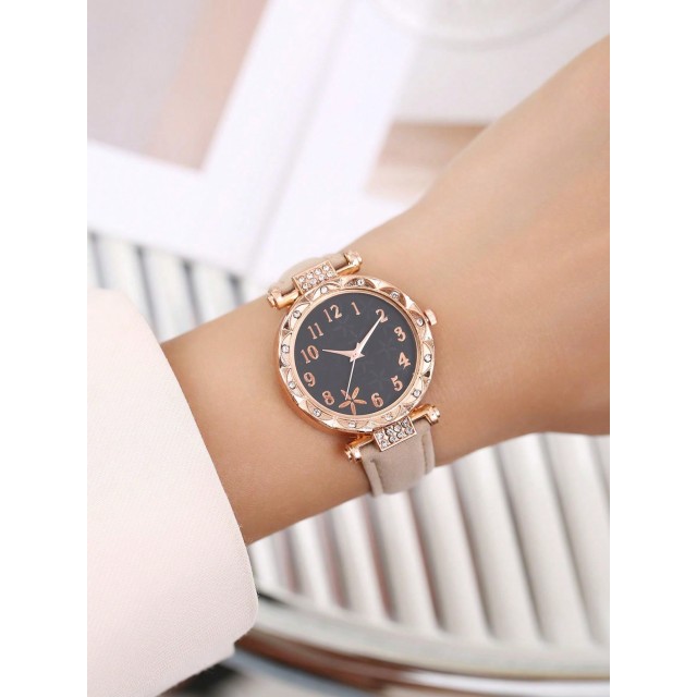 Elegantna ura z zlatim ohišjem 2 barvi