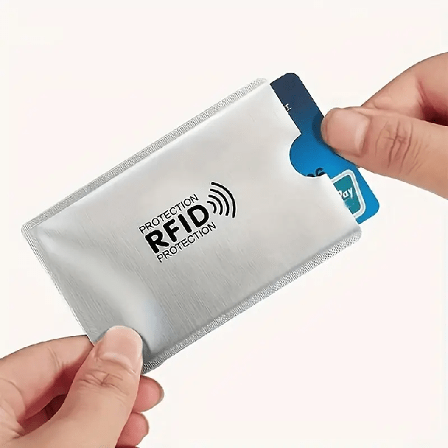 RFID ovitek za bančne kartice, za blokiranje kartic - protivlomni ovitek 5X