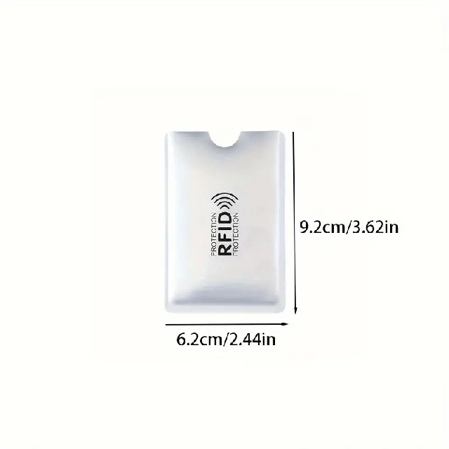RFID ovitek za bančne kartice, za blokiranje kartic - protivlomni ovitek 5X