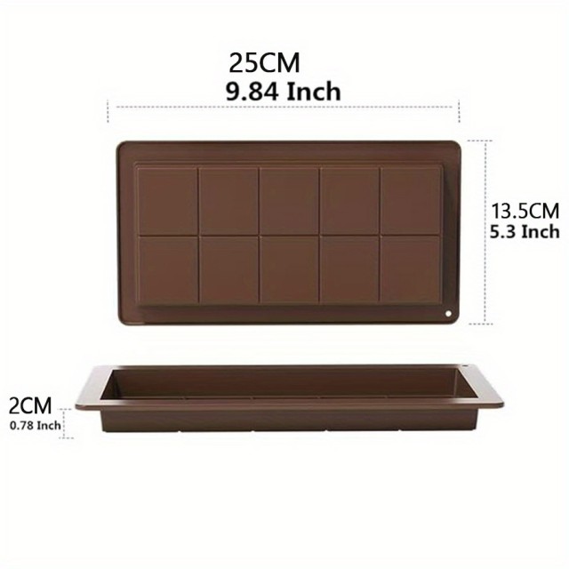 3 delni komplet 3D silikonskih kalupov za sveče ali milo v obliki čokolade