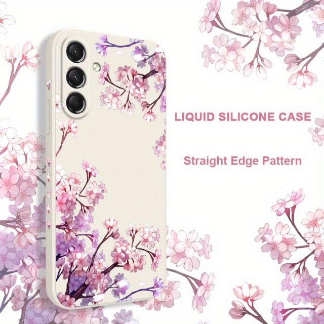 Elegantni ovitek za telefon s cvetličnim motivom (Samsung Galaxy A36) 