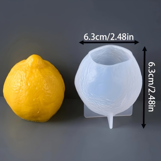 Silikonski kalup v obliki agruma za sveče ali mila