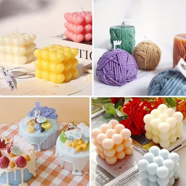 Komplet 10 stekleničk s tekočimi barvami za sveče 5ml