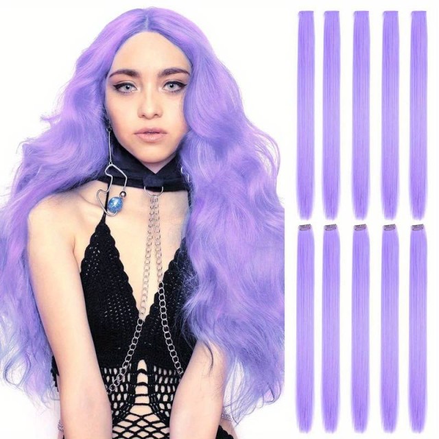 Komplet 10 lasnih vstavkov, svetlo lila