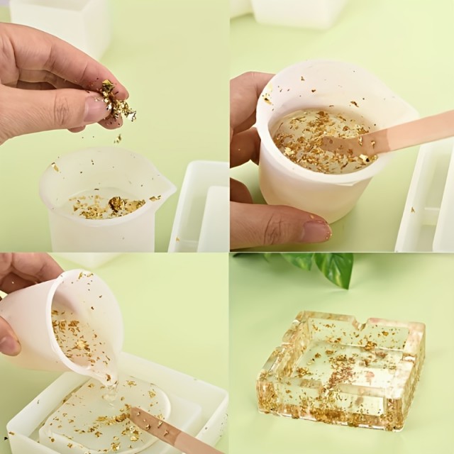 Komplet 9 folij listov za okrasitev sveč in mil