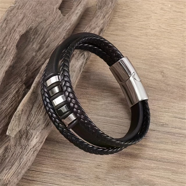 Personalizirana moška zapestnica z gravuro po vaših željah