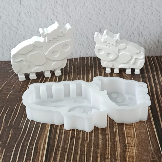 2V1 silikonski model v obliki kravic za izdelavo mila 