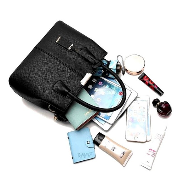 Ženska elegantna torbica v črni barvi T76