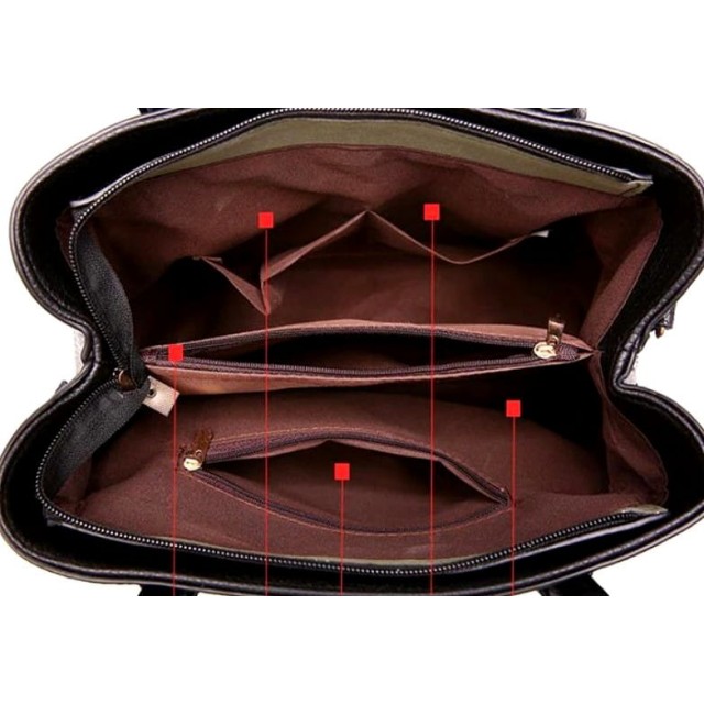 Ženska elegantna torbica v črni barvi T76