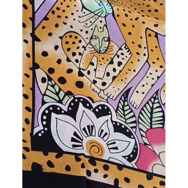 Elegantna kvadratna rutka s pisanim potiskom