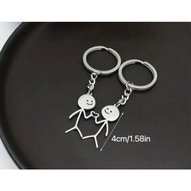 Komplet 2 obeskov za ključe za pare