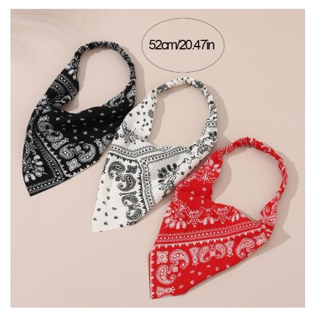 Bohemska rutka za glavo v 3 barvah 