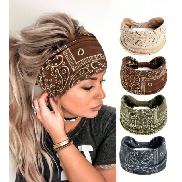 Boho chic naglavni trak v 4 barvah